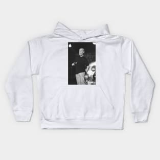 George Carlin BW Photograph Kids Hoodie